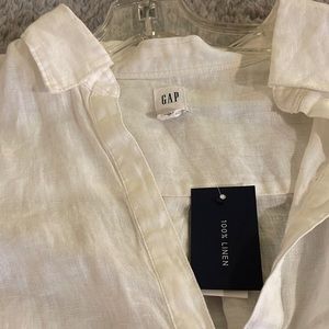GAP white linen shirt